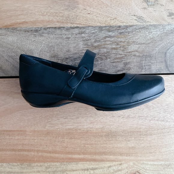 Aetrex NEW! Leather Mary Jane Shoes Black flats size 9.5W - Picture 5 of 16